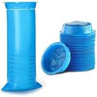 Sacs à vomi jetables de 1 000 ml, 50 pièces, avec fermeture sécurisée et marquages de mesure, pour les voyages et les urgences.