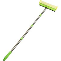 Raclette à vitres extensible de 58 pouces avec éponge de nettoyage ¿ Idéale pour les voitures, les maisons et un nettoyage sans traces