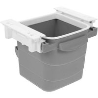 Seau de rangement sous le bureau ¿ Organiseur compact pour fournitures de bureau, installation facile, matériau ABS durable