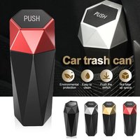 Poubelle de voiture portable avec couvercle ¿ Mini poubelle étanche pour voitures, camping-cars et maison ¿ Élégante et compacte