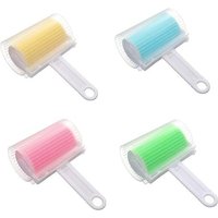 Rouleau anti-peluches réutilisable - Plumeau adhésif de qualité supérieure pour vêtements, poils d'animaux et poussière