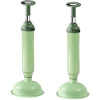 Lot de 2 déboucheurs de toilettes durables avec poignée confortable