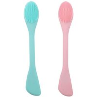Ensemble de 2 brosses nettoyantes pour le visage en silicone : brosse douce et applicateur de masque DIY pour une peau éclatante