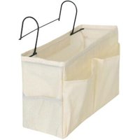 Sac de rangement portable à suspendre pour dortoirs ¿ Pochette en toile légère pour objets essentiels, beige, 28 x 11 x 18,5 cm