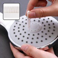 Lot de 10 brosses de nettoyage pour pommeaux de douche ¿ Outil anti-obstruction pour pommeaux de douche, robinets et petites buses ¿ Poils en nylon