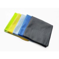 Serviette de lavage de voiture en microfibre nid d'abeille ultra-absorbante