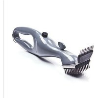 Brosse de nettoyage pour barbecue en acier inoxydable ¿ Nettoyant efficace pour grilles, taches et résidus alimentaires ¿ Compact et durable