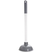 Déboucheur WC haut de gamme pour un nettoyage facile ¿ Caoutchouc durable, long manche, conception robuste, outil efficace pour déboucher les