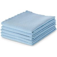 Lot de 5 chiffons de nettoyage réutilisables en microfibre sans traces