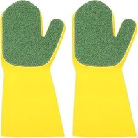 Gants de nettoyage de bol avec éponge - Mitaines de nettoyage de cuisine durables pour la vaisselle et les tâches ménagères