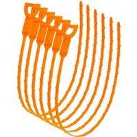 Outil de débouchage de canalisations de 50 cm ¿ Lot de 6 attrape-cheveux pour éviers, toilettes et baignoires ¿ Outil de nettoyage flexible et durable