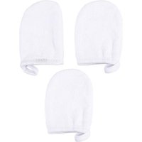 Lot de 3 gants démaquillants en coton polyester doux pour un démaquillage sans effort
