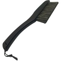 Brosse à épousseter à poils doux avec long manche en bois ¿ Outil de nettoyage polyvalent rouge vin ¿ Design durable en crin de cheval