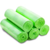 100 sacs poubelles bio - Écologiques, indéchirables, 30 L, compostables, anti-fuites, 50 x 60 cm, 5 rouleaux de 20 sacs