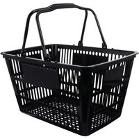 Panier de rangement portable et durable pour salle de bain et cuisine ¿ Organiseur polyvalent avec poignées pliables, 39 x 26 x 21 cm