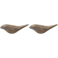 Lot de 2 crochets muraux en forme d'oiseau