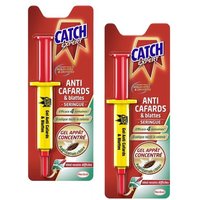 CATCH Lot de 2 Seringues 10 g Gel Anti-Cafards et Blattes