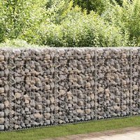 Panier De Gabion Avec Couvercle Fil Galvanisé 100 X 80 X 30 Cm