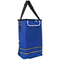 Chariot De Shopping Vidaxl Avec Roues Et Poignée Réglable Bleu 40 L