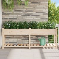 Jardinière Vidaxl Avec Étagère 203x53x76 Cm En Bois Massif De Sapin