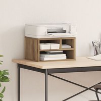 Support d'imprimante vidaXL Chêne Artisan 40x32x22,5 cm Bois d'ingénierie