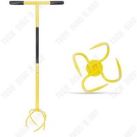 TD Râteau à main de jardin 45cm x 94cm Cultivateur horticole à haut rendement Un travail du efficace Outils jardinage portatifs avan