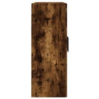 Vidaxl Armoires Murales 2 Pcs Chêne Fumé Bois D'ingénierie