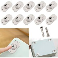 Roulettes Pivotantes Auto-adhésives, Roulettes Pivotantes Auto-Adhésives à 360 Degrés,10pcs Mini Roulettes Meuble, Silencieuses, Pour Appareils de