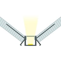Profilé Aluminium Intégration Plâtre/Placo avec Capot Continu pour Ruban LED pour Angle Intérieur jusqu'à 9 mm Blanc 2 m Blanc translucide