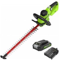 Taille-haies 51cm 24V GREENWORKS - Batterie 2,0Ah - Chargeur - G24HT56IIK2