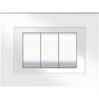 1 X PLAQUE ELITE COULEUR BLANCHE 3 places - 5703/AW