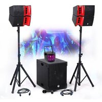 SONO COMPLETE 1200W BM SONIC BMS15-HORN, Enceintes satellites, SUB 38cm USB/Bluetooth, Supports Câbles, Light SUN