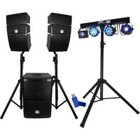 Pack DJ Pure Array 1000 - Enceintes satellites + Caisson + Pieds