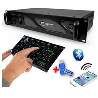 Amplificateur sonorisation DJ - BMS SONIC BMS-1000 - 2 x 500W + table de mixage usb bluetooth +clé 32 gigas