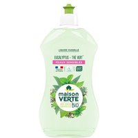 Maison Verte Liquide vaisselle Huiles Essentielles Bio Eucalyptus Thé vert 500mL - Liquide vaisselle Ecolabellisé