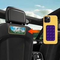 Silicone Succion Phone Case Adhésif Mount, Support De Téléphone De Voiture, Double Face Ventouse Phone Mount, Antidérapant Téléphone Collant