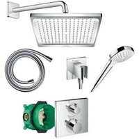 HANSGROHE Pack encastré douche Crometta E 240 Ecostat'E Square Chromé