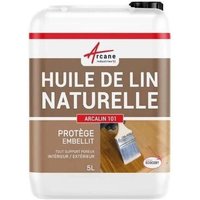 Huile de lin naturelle bois extérieur intérieur 5 L