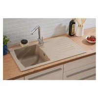 Respekta Alineo100 Évier de cuisine, Beige sable, 86 cm