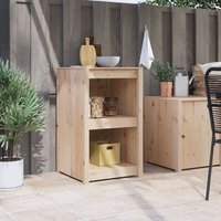 Vidaxl Armoire De Cuisine Extérieure 55x55x92 Cm En Bois Massif De Pin