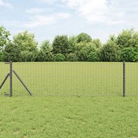 Vidaxl Clôture Euro Grise 0.4x50 M Acier