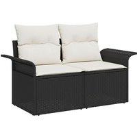 Set De Canapé De Jardin Vidaxl De 7 Pièces Avec Coussins, Canapé De Jardin 2 Places Vidaxl Avec Rangement Et Coussins