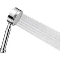 Pommeau de douche haute pression, pommeau de douche anti-calcaire pour famille en acier inoxydable (laquage non chromé) facile à installer compatible