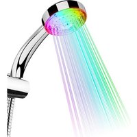 Pommeau de Douche LED Lumineux 7 Couleurs Changement Automatique Handheld Douchette Head Robinet de Détection Sûre Beau et Pratique Buse de Salle de