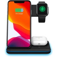 Chargeur Induction 3en1 Iphone Airpods Et Apple Watch Coloris Noir