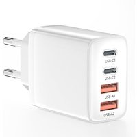CLICKSELL-Chargeur Usb C,Chargeur Multiple 4 Ports Avec Usb-C Et Usb-A,Chargeur Rapide 40W Pd 3.0 Adaptateur Secteur Alimentation Usb Type C Pour