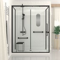 Cabine de douche Sécurisée et Accessible à Tous 160x85x220cm - Mitigeur Thermostatique