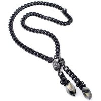Collier Femme - Folli Follie - 4n14v017kka - 50 Cm - Couleur Noir - Acier Inoxydable