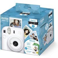FUJIFILM Appareil Photo Instantané Instax Mini 12 Blanc pack iconique