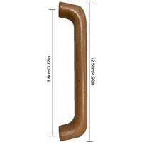 Poignée En Bois Massif À Double Trou, Poignée De Chambre Plus Lente, Meubles, Armoire, Petite Porte De Garde-Robe, Poignée Ronde En Hêtre Pour Enfants